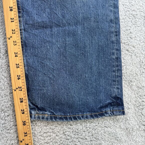 S Levi 569 Jeans Men's 38x30 Loose Straight Fit Comfort Medium Wash Denim - Picture 4 of 12
